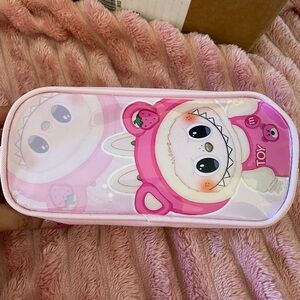 Cute Pink Character Pencil Case